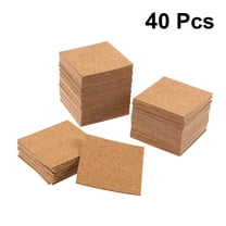 Masteelf Self Adhesive Cork Squares for DIY Crafts with Anti Slip Surface and Good Adhesion 40 Pieces