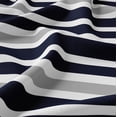 thumbnail image 5 of Sweet Jojo Designs Stripe Navy and Gray Boy, Girl, Unisex/Gender Neutral Twin Duvet Cover Bedding Set 2 Piece, 5 of 6