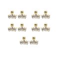 thumbnail image 2 of Qarigey Pendientes de circonita de 5 uds., accesorio de decoración elegante a la moda, pendientes pequeños, regalo de cumpleaños, decoración de Ropa, zapatos y accesorios Miscelánea Dorado M Qarigey AP009683-07B, 2 of 6