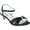 Black, variant on dyeables women's fiesta sandal,silver/metallic,6.5 m