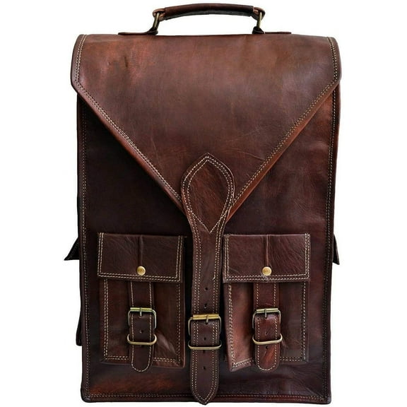 Jaald 3 in 1 Convertible Leather Backpack Rucksack Messenger Bag Satchel Office Laptop Briefcase Crossbody Shoulder Bag for Men Women Travel