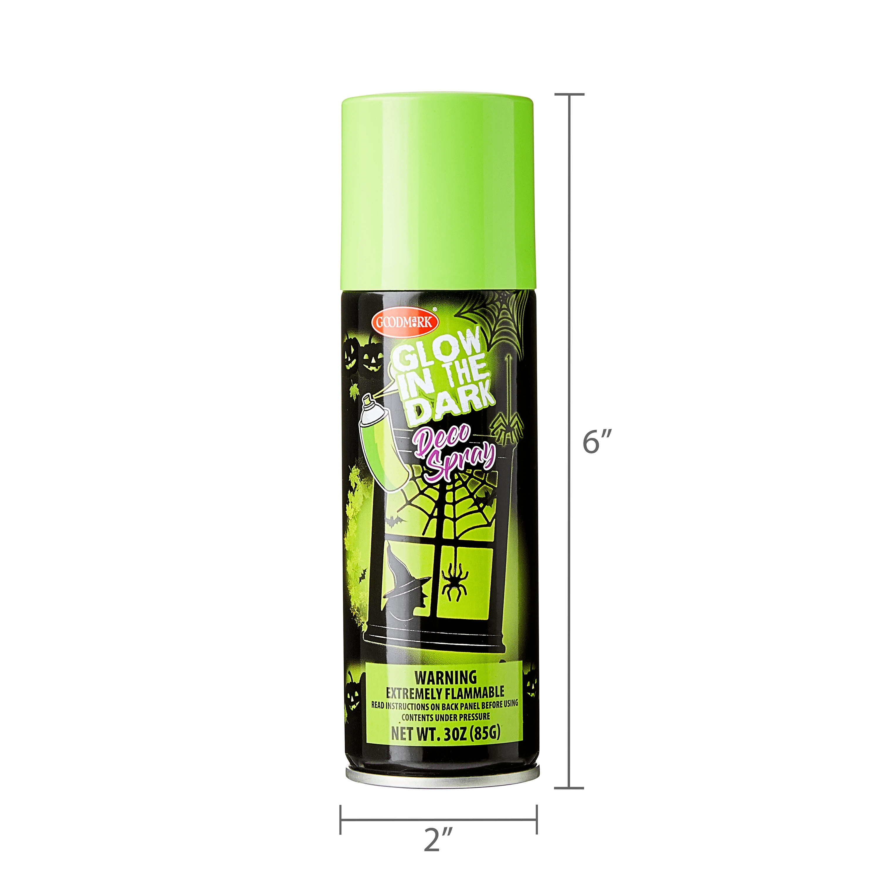 Glow in the Dark Deco Spray, Halloween Outdoor Decor, Net Wt. 3oz, by Goodmark