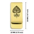 thumbnail image 2 of Stainless Steel Spade Card Suit Classic Slim Money Clip Credit Card Holder, 2 of 2