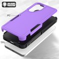 thumbnail image 4 of Funda para teléfono Yuanming Galaxy A26 5G de doble capa a prueba de golpes, violeta, 4 of 7