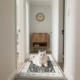 thumbnail image 3 of Balacho Farmhouse Floral Bohemian Faux Wool Area Rug,2' x 3', Black, 3 of 9