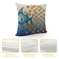 thumbnail image 4 of MLJA Many Fishes Fish Contrast Group Throw Pillow Covers Pillowcases Home Pillow Protector for Men Women, 4 of 5