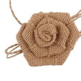 thumbnail image 3 of 6x Flores de Arpillera Tela Shabby Chic Rosas para Decoración de Manualidades de Botellas 7cm Macarena Arpillera rosa flor, 3 of 5