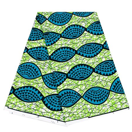 VeritableWax 6 Yards Ankara African Fabric Wax Print Polyester Fabric Textile Material Various colors and patterns for Sewing Craft DIY Party Dress