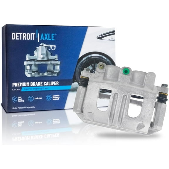 Detroit Axle - Front Right Brake Caliper for 2005 Chevy Equinox, 2002 2003 Saturn Vue, Passenger Side Disc Brake Caliper with Bracket Replacement