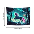 thumbnail image 3 of RKSupls Glow-in-the-Dark Unicorn Tapestry, Home Tapestry Suitable for Hanging for Decorative Wall Hanging, Decorative Bedroom, Living Room Decoration - 40x30in, 3 of 6