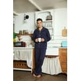 thumbnail image 4 of U2SKIIN Mens Cotton Pajama Set, Soft Lightweight Long Sleeve Button Up Sleepwear with Pockets,(Navy,S), 4 of 6
