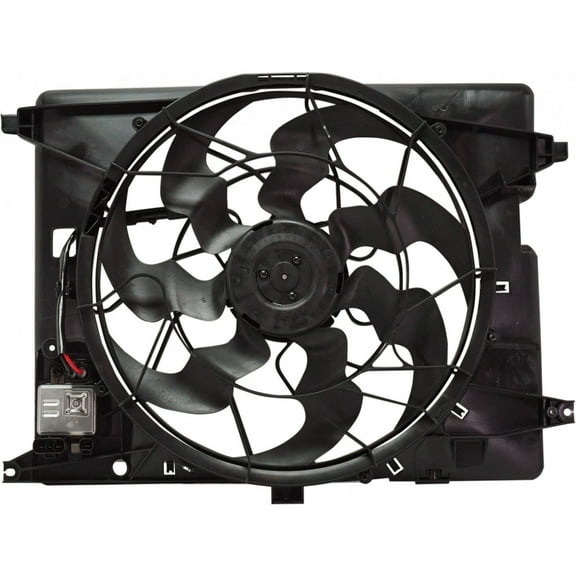 For Genesis G80 Radiator and Condenser Cooling Fan Assembly 2017 | 3.8/5.0L w/Control Unit For HY3115157 | 25380-B1280