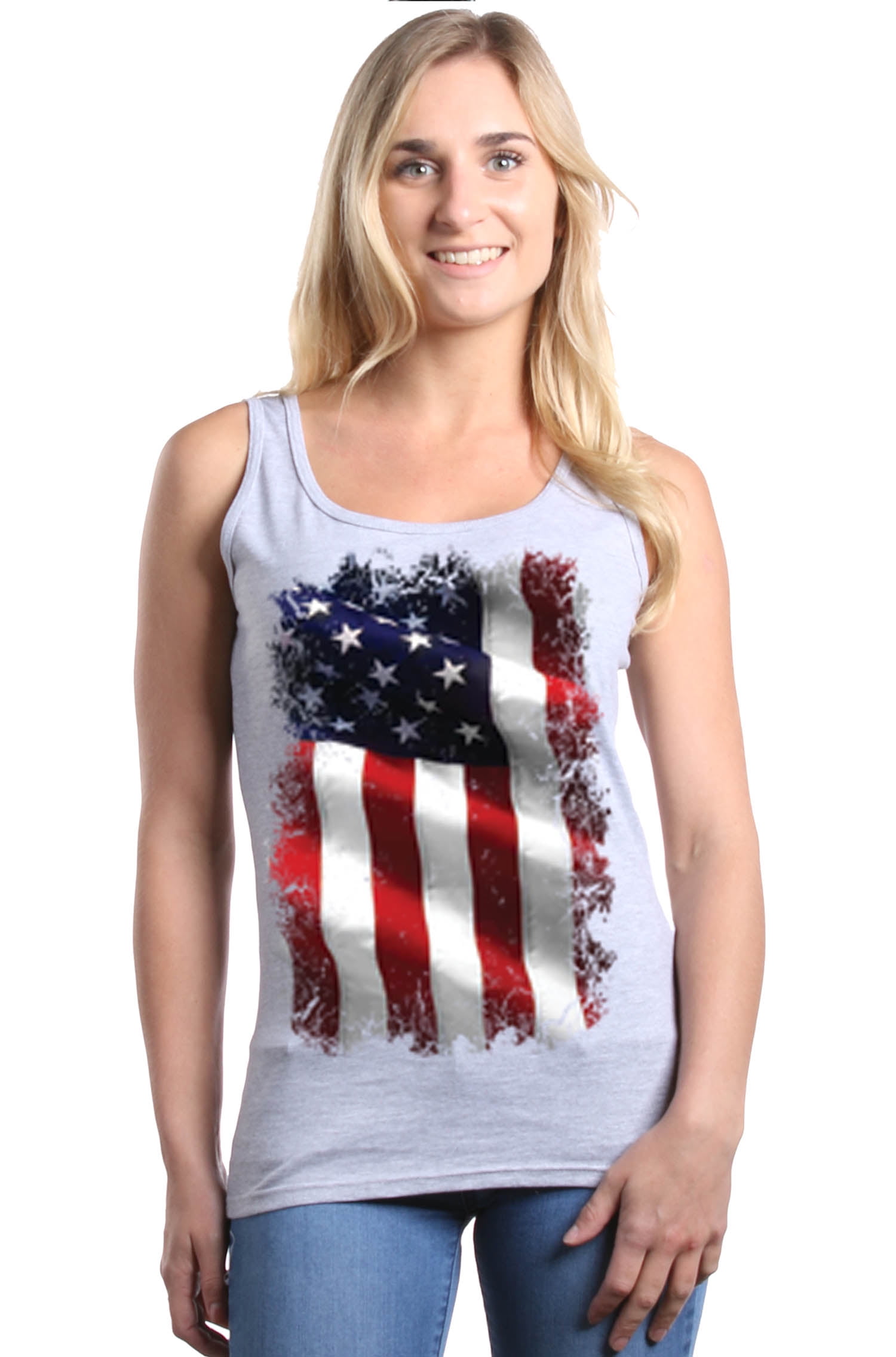 Shop4Ever - Shop4Ever Women's Patriotic American Flag 4th of July USA Graphic Tank Top - Walmart 