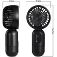 thumbnail image 2 of paquetes de mini ventiladores portátiles de mano, ventilador personal recargable por USB, ventilador de mano pequeño con pilas con 3 velocidades, 2 of 5