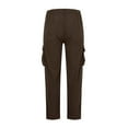 thumbnail image 5 of Njagoc3 Mens Cargo Pants, Loose Fit, Solid Color, Multiple Pockets, Durable Fabric, Perfect for Outdoor Activities and Casual Wear, 5 of 6