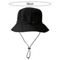 thumbnail image 2 of Sombrero de pescador plegable de ala ancha, gorra de verano con cordón, para pesca y viajes a la playa, 2 of 5