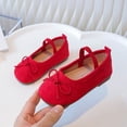 thumbnail image 5 of Girls Mary Jane Flat Shoes Cute Bow Round Toe Casual School Flats Ankle Strap Soft Non Slip Sole Fashion Shoes, 5 of 10