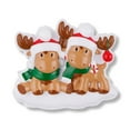 thumbnail image 4 of Personalized Moose Couple Christmas Ornament 2024 - Our First Christmas Together Christmas Ornament, 4 of 8