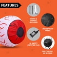 thumbnail image 6 of Joyfy 2 Pack Halloween Inflatable Huge Red Eyeballs with Build-in LEDs Halloween Blow up Yard Decorations,3 FT Diameter, 6 of 7