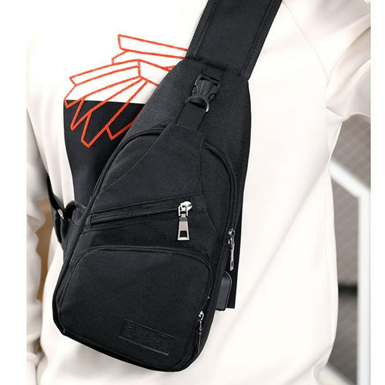 Sling Backpack Multipurpose Crossbody Bag Sling Bag Daypack Lightweight One Strap Backpack Sling Bag Backpack for Hiking Walking Biking Travel Cycling