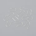 thumbnail image 2 of 200 pc Resin Earring Hooks Ear Wire with Horizontal Loop Clear 12x9mm Hole: 0.8mm 24 Gauge Pin: 0.5mm, 2 of 2