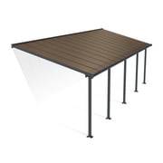 Palram - Canopia Olympia 10' x 28' Patio Cover - Gray/Bronze