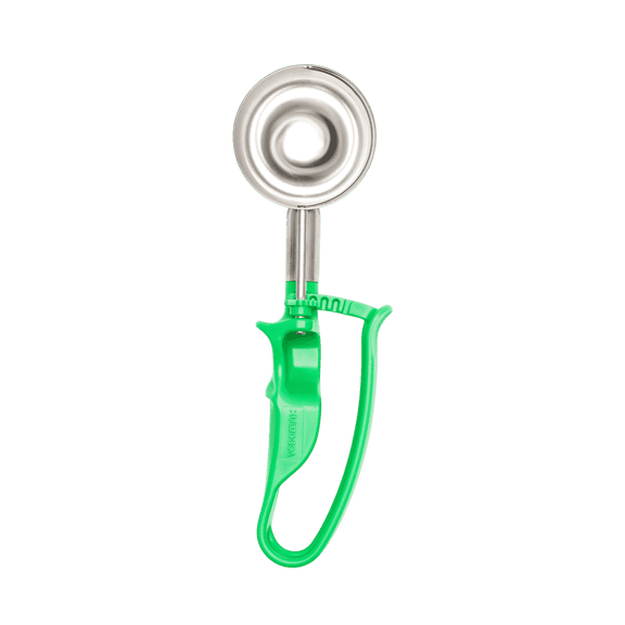 VODOMAX Heavy Duty Food Disher, Ice Cream Scoop, Size 12, 2.78 oz, Green, Non EZ Disher