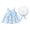 Blue, variant on Ruyang 7-8 Girls Clothes Girls's Skirt Spring Summer and Autumn Big Bow Chest Baby Girl Dress