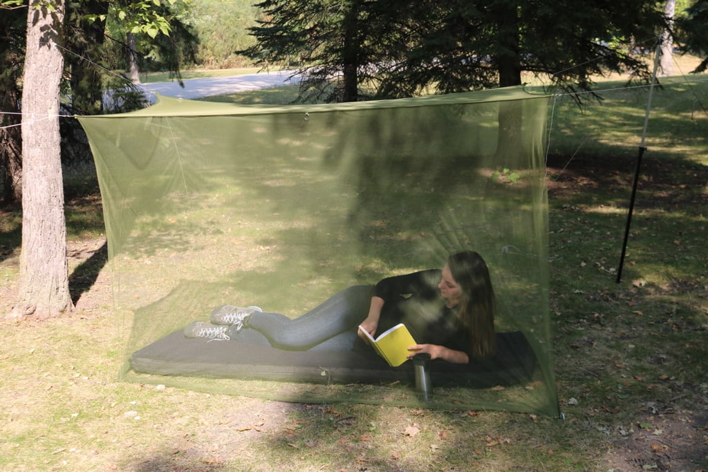 Coghlan's Rectangular Mosquito Net Green , L-78" x W-32" x H-59" Polyester Mesh  Insect Protection