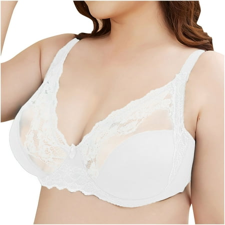 Jgppe Women s Bra Full Coverage No Wire Beauty Lace Unlined Non Padded Comfort Bras for Women