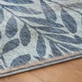 thumbnail image 5 of Addison Rugs Dream Shag Premium Machine Washable Transitional Tropical, Leaves, Botanical Blue Runner Rug, 2'3" x 7'6", 5 of 8
