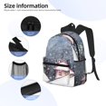 thumbnail image 3 of Disketp Watercolor Winter Landscape For Christmas Mochila Ligera Clásica con Múltiples Bolsillos, Mochila Casual para Hombre y Mujer, Ideal para Escuela, Trabajo y Viajes, 3 of 6