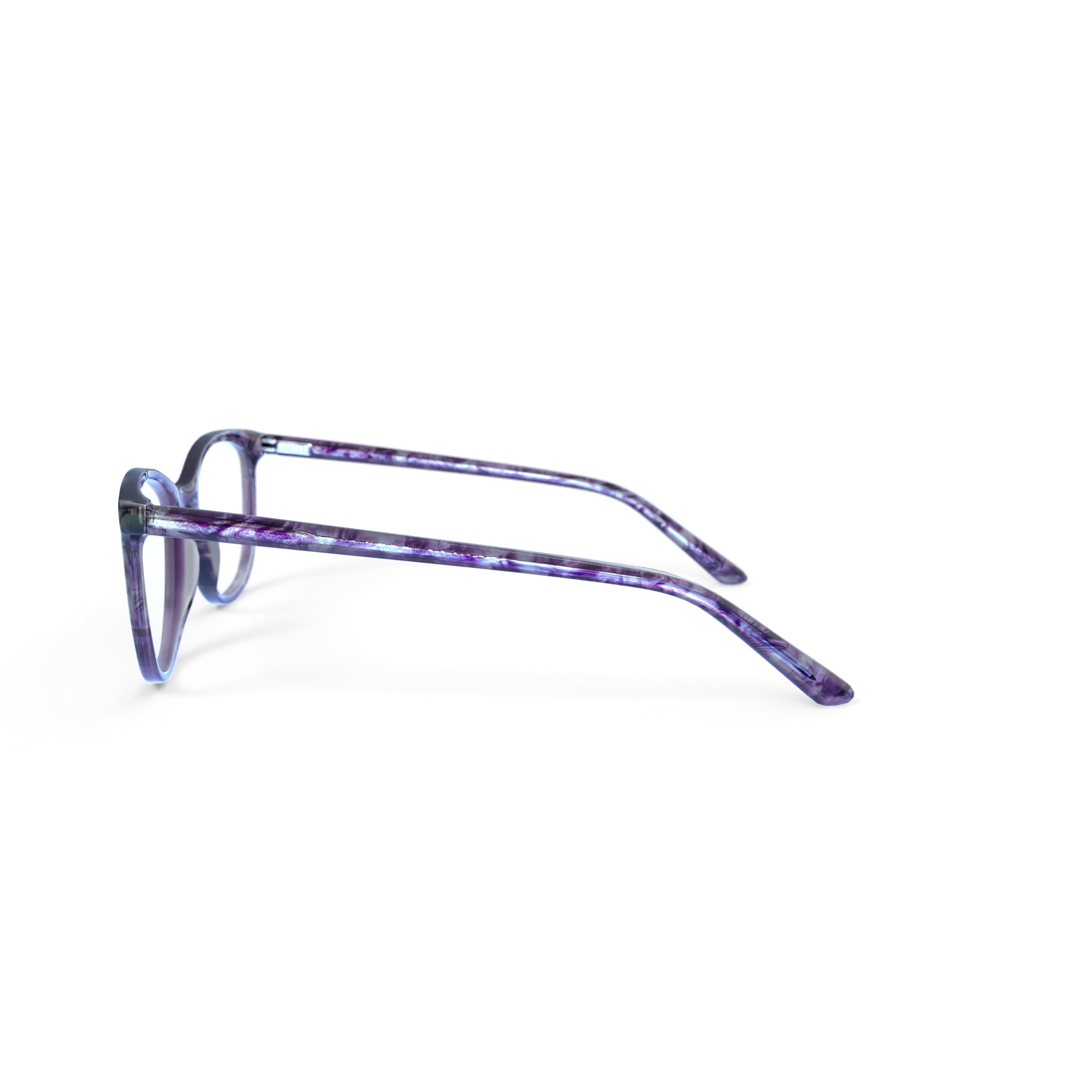 Womens Markum Rx'ble Eyeglasses with Case, Purple Floral
