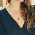 thumbnail image 3 of Gem Stone King 18K Yellow Gold Plated Silver Blue Sapphire and Yellow Sapphire Pendant Necklace for Women (5.11 Cttw, Gemstone September Birthstone, Round 10MM, With 18 inch Chain), 3 of 4