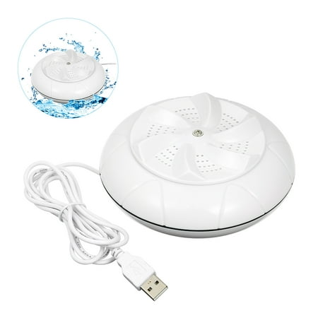 Portable Washing Machine 1 kg Laundry Quantity Mini Rotating Washer with USB Cable for Travel Home Business