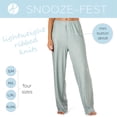 thumbnail image 2 of Hello Mello Snooze Fest Lounge Pajama Pants Soft Sleepwear Bottoms, Under Covers (Women's), 2 of 8