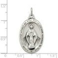 thumbnail image 3 of Sterling Silver Antiqued Miraculous Medal (34 X 18) Made In United States qc3495, 3 of 5