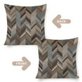 thumbnail image 3 of Sofa Pillow Cover Herringbone Pattern in Blue Brown Grey Pillow Cases 16"x16" Seamless Herringbone Pattern Outdoor Square Pillow Cushion Cases Home Decor Throw Pillows Cover, 3 of 7