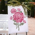 thumbnail image 6 of 2pcs Peony Stencil 11.8×11.8inch Large Peony Flower Stencils for Painting Splicing Style with Paint Brush Spring Floral Peony Drawing Template for Wood Walls Canvas Furniture Art Crafts DIY, 6 of 9