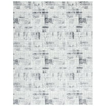 SAFAVIEH Amelia Carrie Abstract Distressed Area Rug, Grey/Charcoal, 6'7" x 6'7" Round
