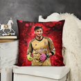 thumbnail image 3 of Gianluigi DonnarummaFundas de almohada de terciopelo con tema, regalos de funda de almohada, decoración para el hogar, cojín de lanzar, regalo de cumpleaños para fans y parejas. 45cm x 45cm., 3 of 6