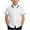 White #A, variant on Girls' School Shirts Short Sleeve Uniform Solid/Striped Print Kids Button Down Collared Blouses Tops (11-12 Years, White #D)