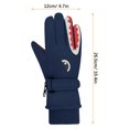 thumbnail image 2 of Guantes de esquí para niños, guantes de invierno impermeables, guantes térmicos antideslizantes, guantes cálidos a prueba de viento para esquiar, correr, ciclismo, senderismo YUNYI BRAND  Deportes, 2 of 8