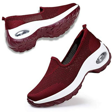 

Women Mesh Breathable Walking Shoes Outdoor Platform Lightweight Sneakers 37