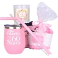 thumbnail image 2 of MEANT2TOBE Pink 60th Birthday Gifts for Women - Tumbler, Decorations & More - Turning 60 Year Old Birthday Gift Ideas for Her, 2 of 8