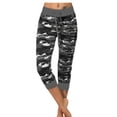 thumbnail image 2 of Mujeres Pantalones de yoga interior deportes al aire libre Pantalones recortados para correr Ejercicio con cordón ajustable Leggings de cintura ajustable Ropa Gray XL Methold OD003018-16, 2 of 7