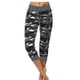 thumbnail image 2 of Mujeres Pantalones de yoga interior deportes al aire libre Pantalones recortados de ejercicio para correr con cordón ajustable Leggings de cintura ajustable Gimnasio Ropa gris XXL kenally OD003018-17, 2 of 7