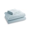 thumbnail image 3 of Hotel Style Luxury 4-Piece 600 Thread Count Blue Solid Cotton Bed Sheet Set, Full, 3 of 8