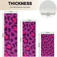 thumbnail image 4 of Pink and Black Of Leopard Print Kitchen Rugs Sets Of 3,Kitchen Runner Rugs Non Skid Washable,Decorative Kitchen Floor Mats for Kitchen,Sink,Laundry,17"x30"+ 17"x47" + 17"x59", 4 of 6
