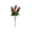 Multicolor, variant on Faux Rose Stem 13.78inch, Red Blue Flag Pattern Independence Day Artificial Flower, Waterproof Patriotic Floral Decor for Holiday Party, Red